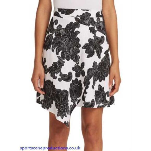 Tanya Taylor Mackenzie Skirt In White Floral/Paisley NWT